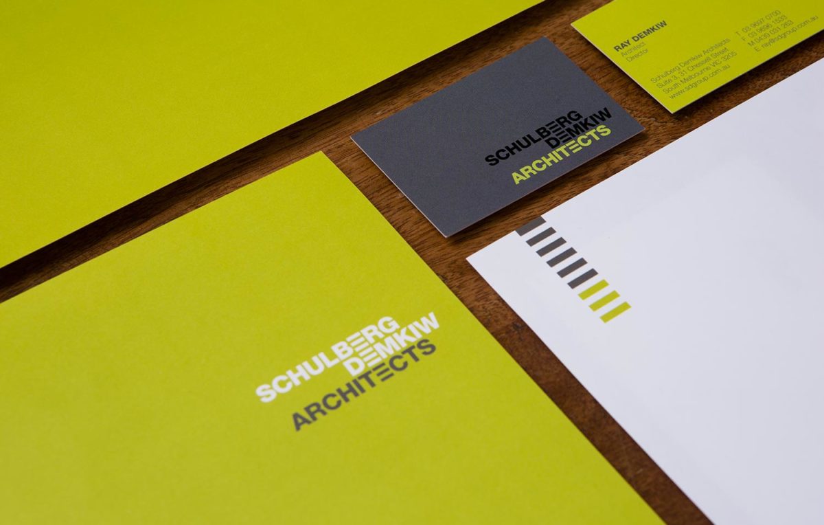 A re-design of the brand identy for Schulbery Demkiw Architects